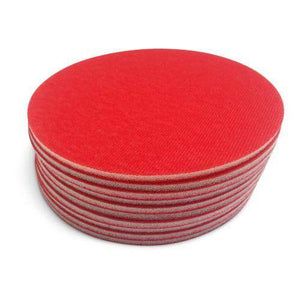 Abrasilk 5 Inch Hook and Loop Auto Body Sanding Discs, 10 Pack - Red Label Abrasives