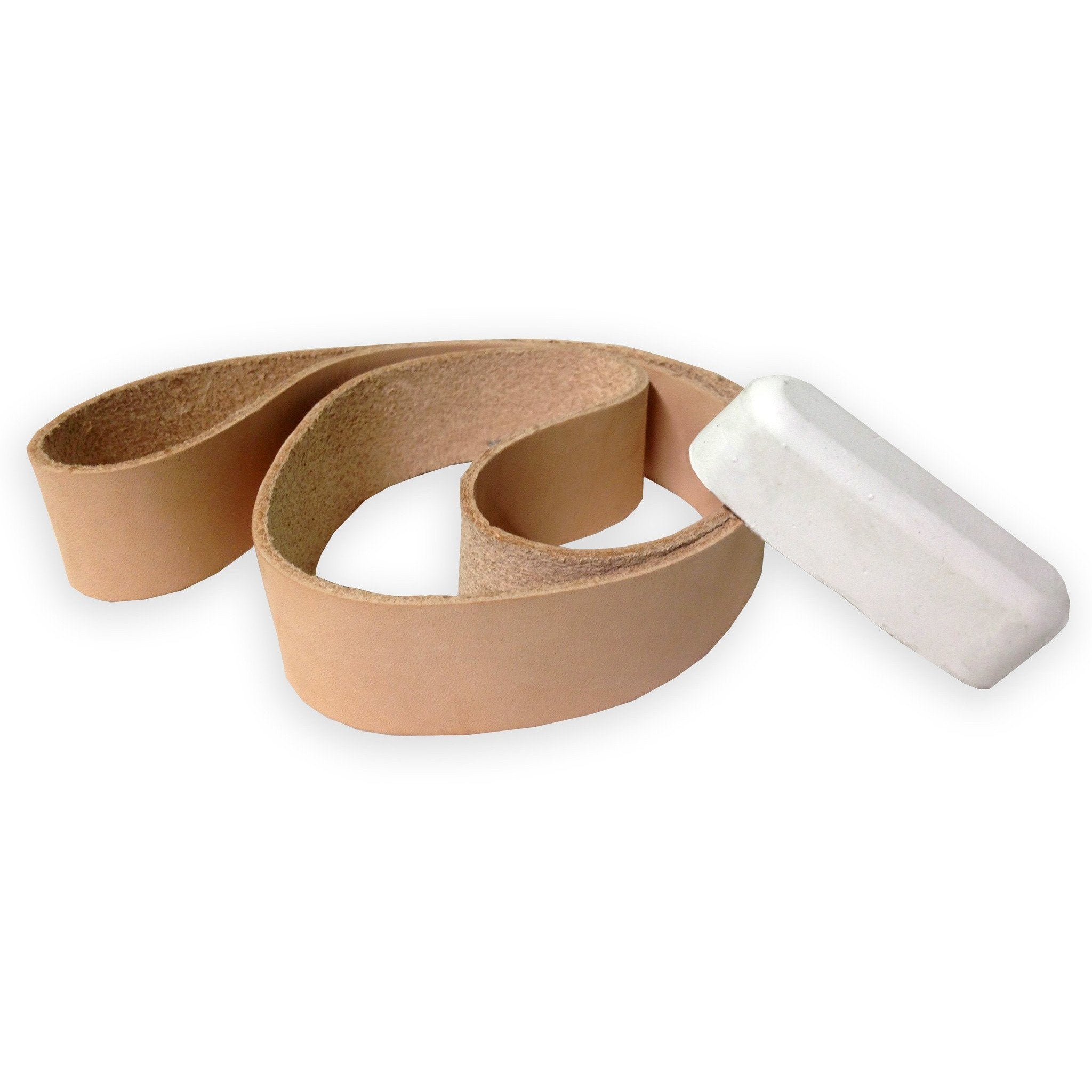 Leather Honing Stropping Belt with Compound
