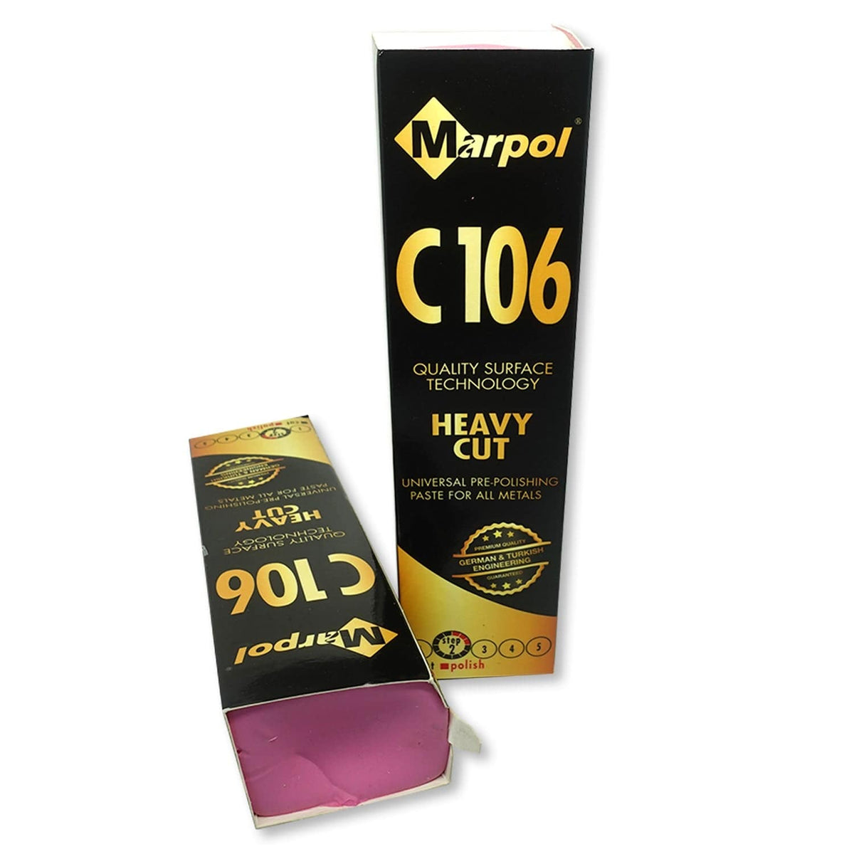 Buffing Label Premium Marpol Buffing Compound - Red Label Abrasives