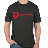 Red Label Abrasives camiseta color carbón